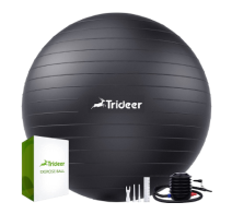 Trideer Extra Thick Yoga Ball Exercise Ball, 5 Sizes Ball Chair, Heavy Duty Swiss Ball for Physical Therapy